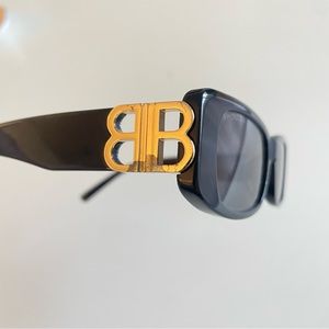 USED Balenciaga Dynasty Rectangle Sunglasses